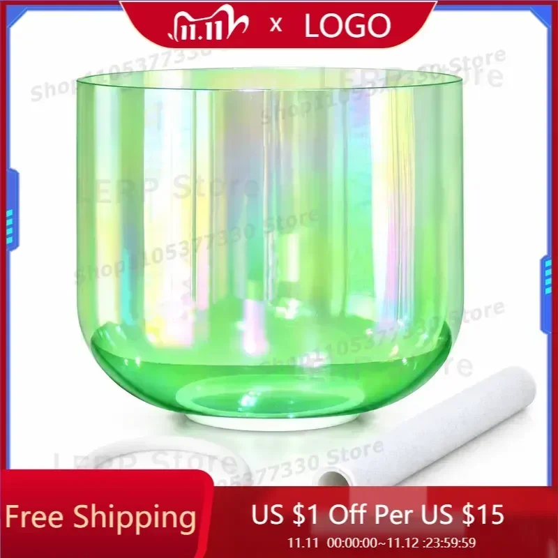 STAR LINKUP 6 Inch 432Hz Alchemy Crystal Singing Bowl for Sound Healing, Chakra Meditation & Yoga (Model M7120)