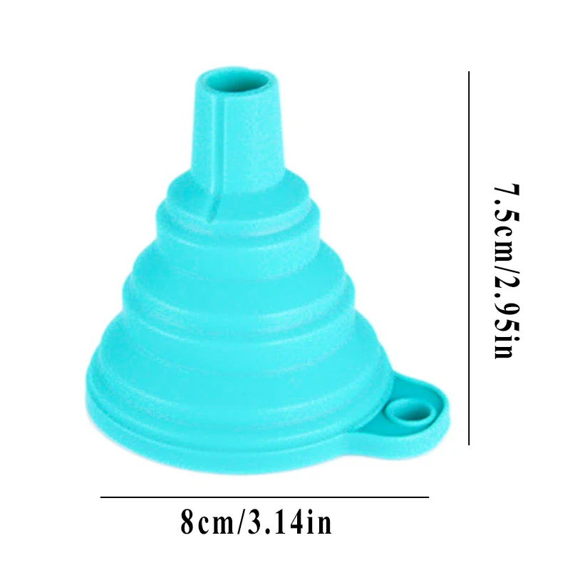 Foldable Funnel Silicone Collapsible Portable Funnels for Fuel Hopper Beer Oil Kitchen Accessories Tools