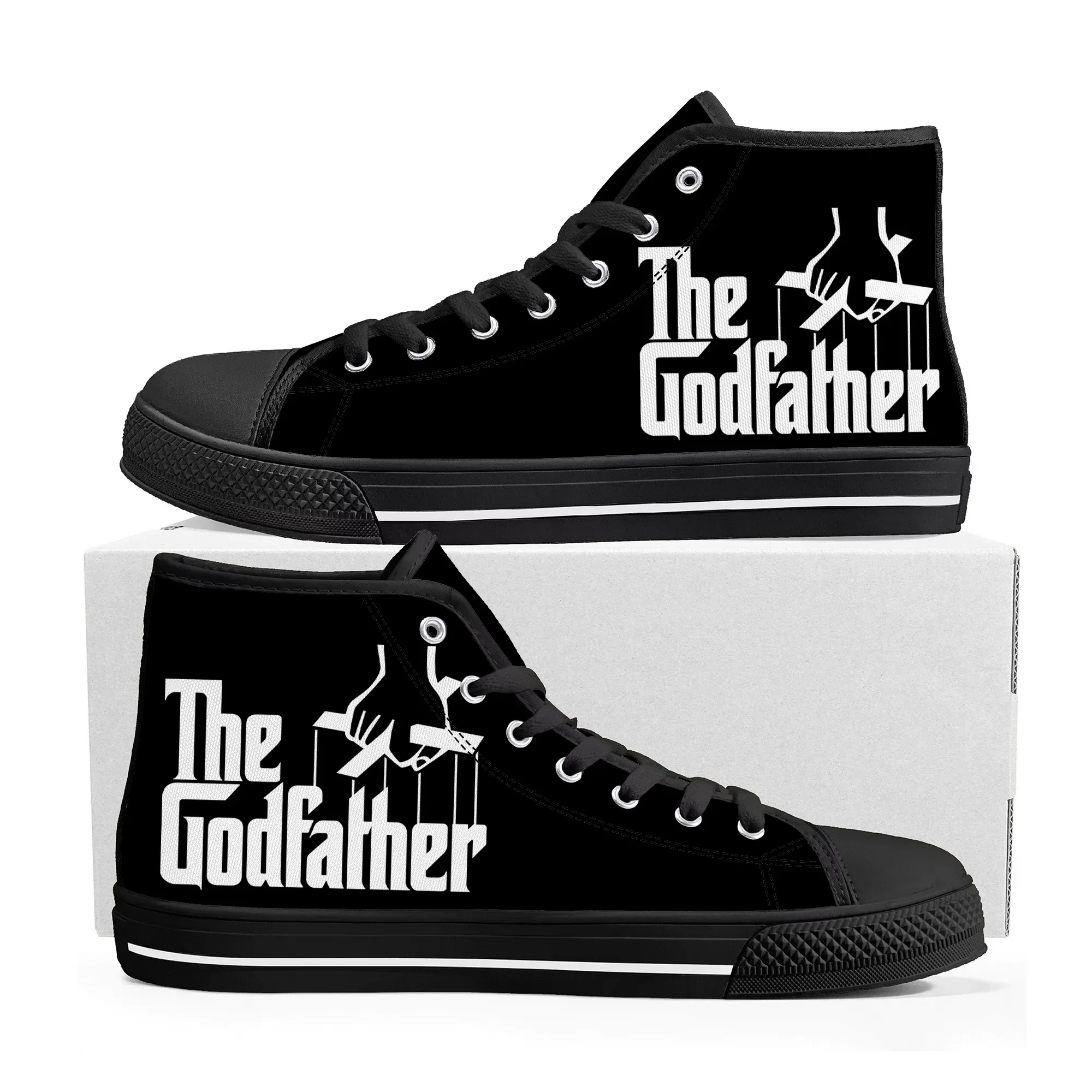 The Godfather Hot Movie High Top Sneakers Mens Womens Teenager High Quality Canvas Sneaker Casual Couple Shoes Custom Shoe