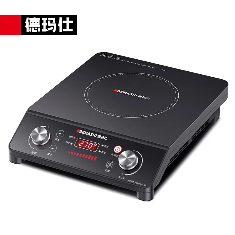 

Commercial Induction Cooker 3500W High Power Flat Full Copper Wire Coil Hot Frying Electric Frying Pot for Household Use
