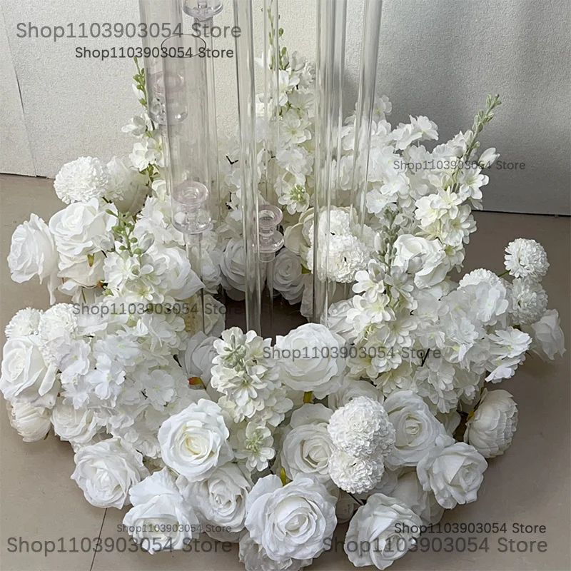Luxury Artificial White Floral Wreath 2