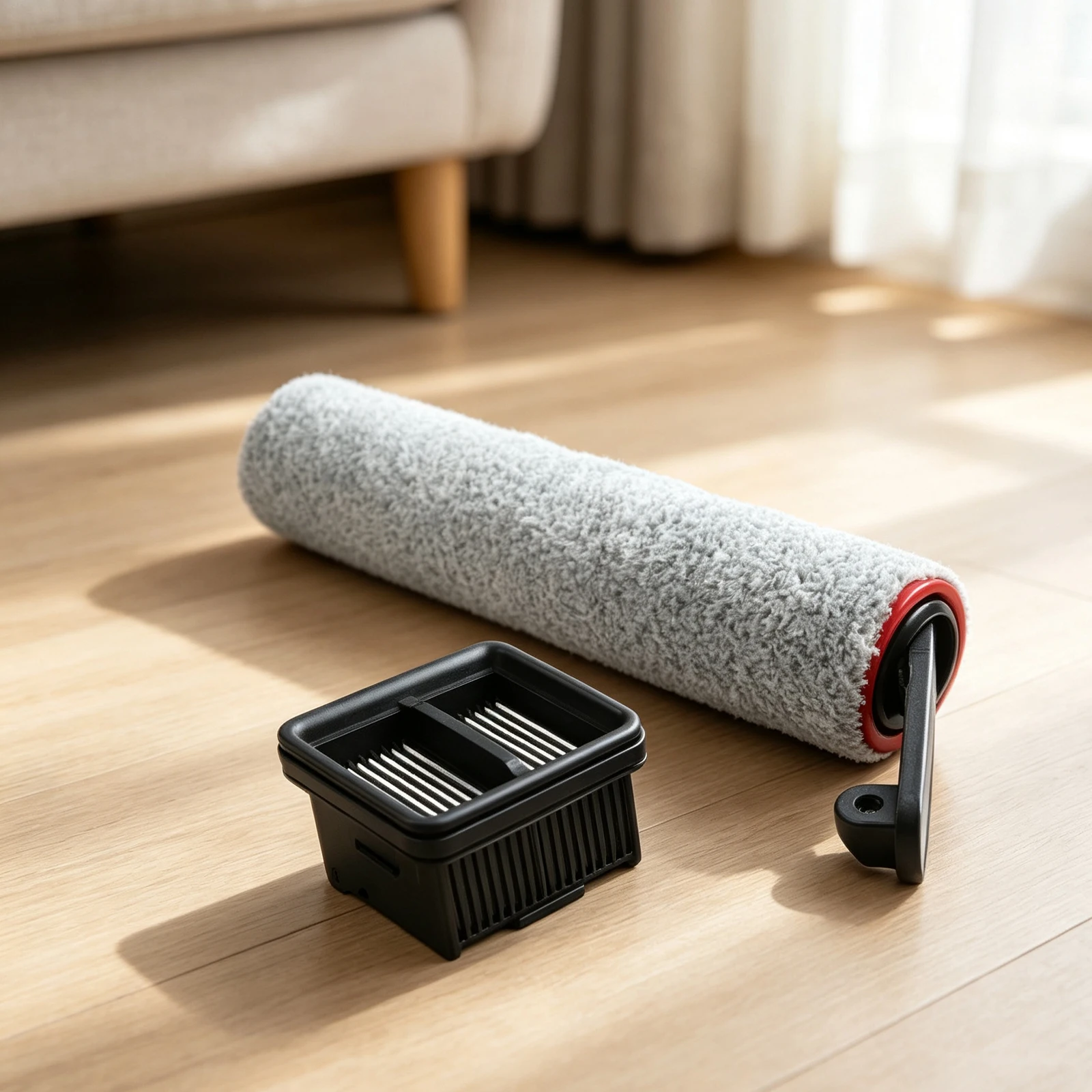 Microfiber Roller Brush Floor Scrubber Accessories High Absorbency Microfiber Precise Fit Design For Dreame H15 Mix