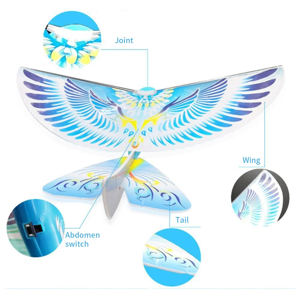 Remote Control Bionic Flying Bird Toys Mini RC Drone Smart Bionic Flapping Flying Birds for Kids Adults view 4
