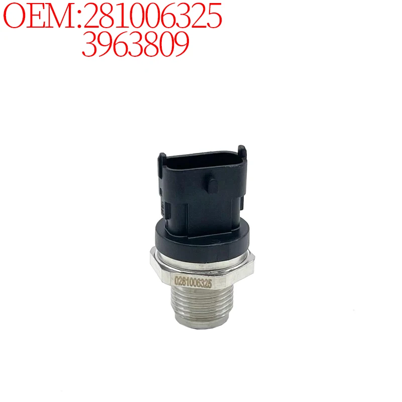 

Excavator Accessories Construction Machinery Parts 281006325 3963809 Common Rail Pressure Sensor for Cummins Engine 6CT8.3 ISL9