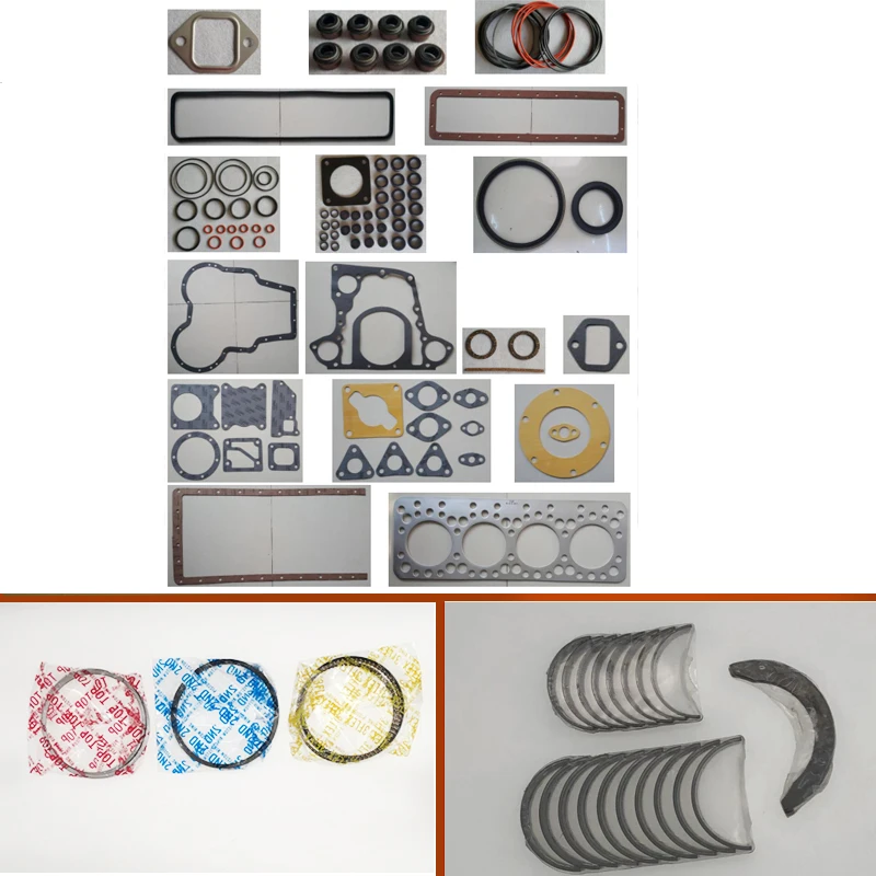 Engine Full gasket set kit crankshaft connecting rod bearing piston ring for Komatsu excavator Bulldozer engine: 4D130 S4D130