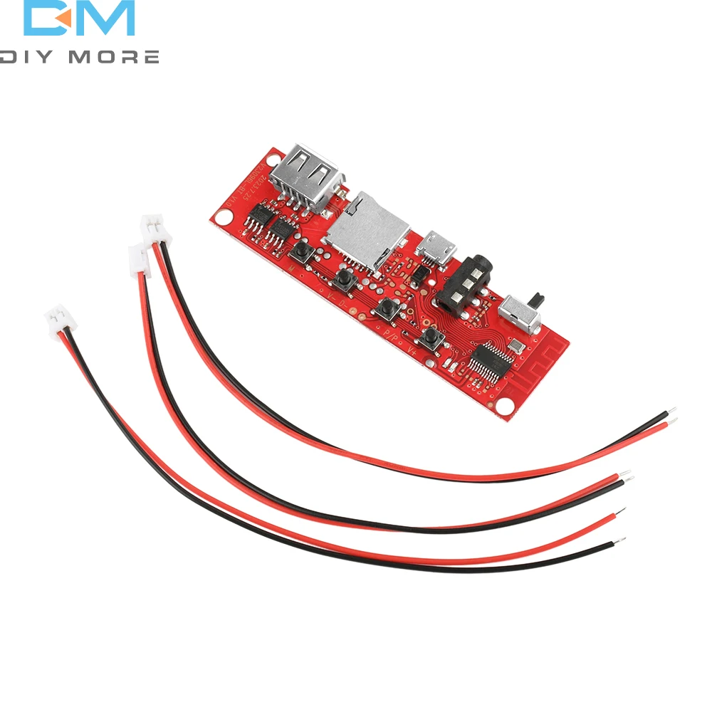 Multifunctional Bluetooth Module Amplifier Board 3-5W Bluetooth Audio Amplifier Board USB 5V Bluetooth Module with LED Light