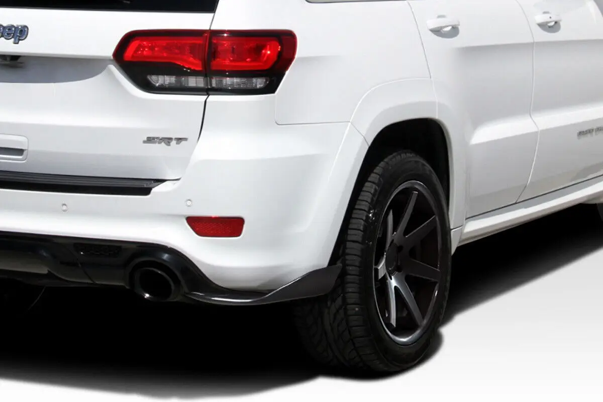 A pair Rear Bumper Side Corner For Jeep Grand Cherokee SRT SRT8 WK2 2011-2022 Splitters Aprons Diffuser Spoiler lip Glossy Black