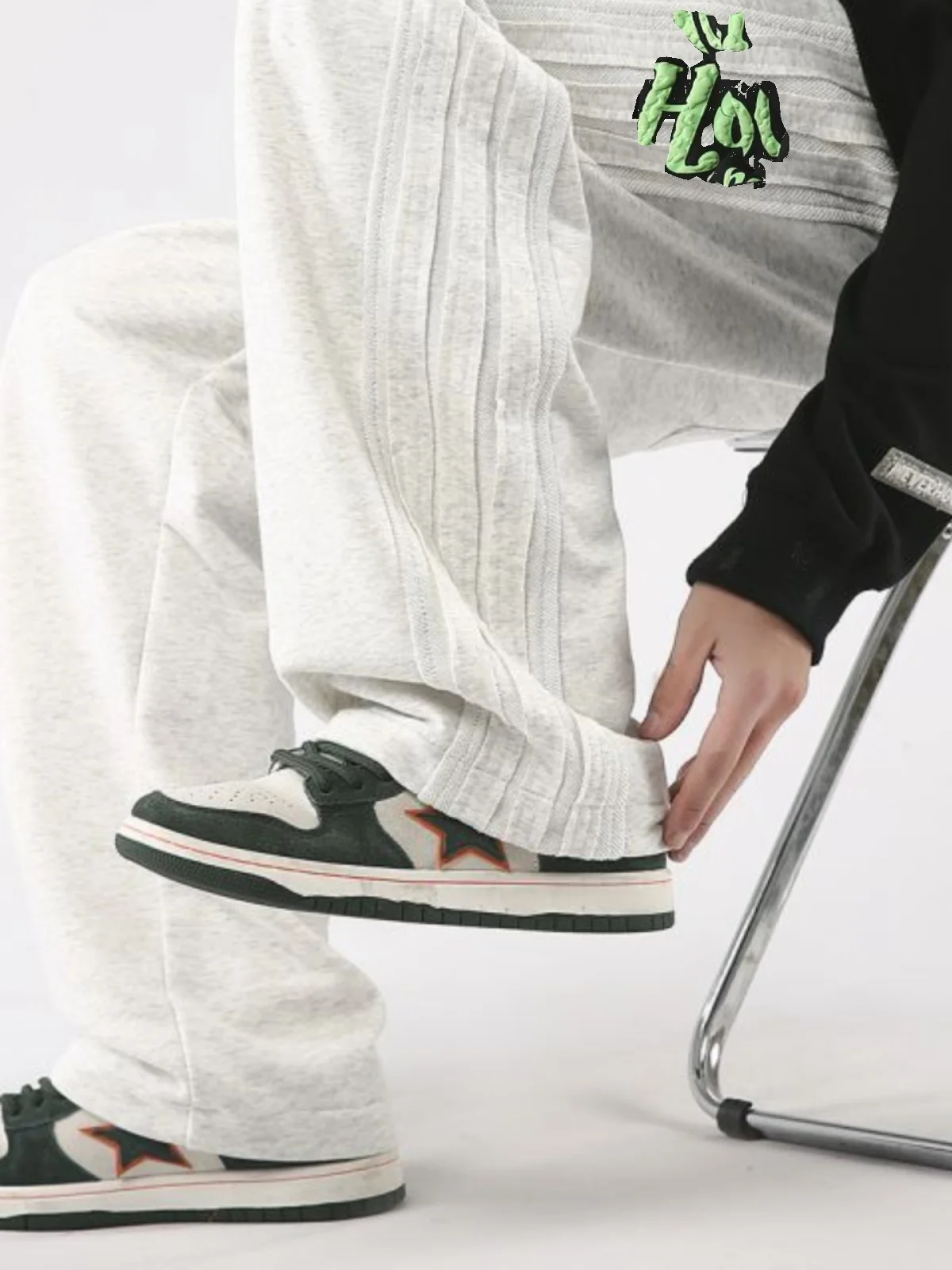 

Мужские осенне-зимние свободные повседневные брюки с флисовой подкладкой, прямые спортивные брюки, модные брендовые брюки-карго