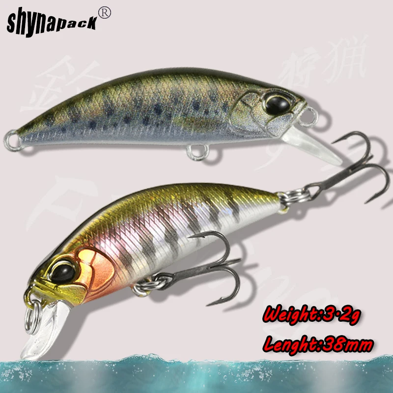 2023 New 38Mm 3.2G Mini Sinking Minnow Fishing Lures Jerkbaits Peche Artificial Bait Wobbler Lure for Trout Bass Carp Fishing