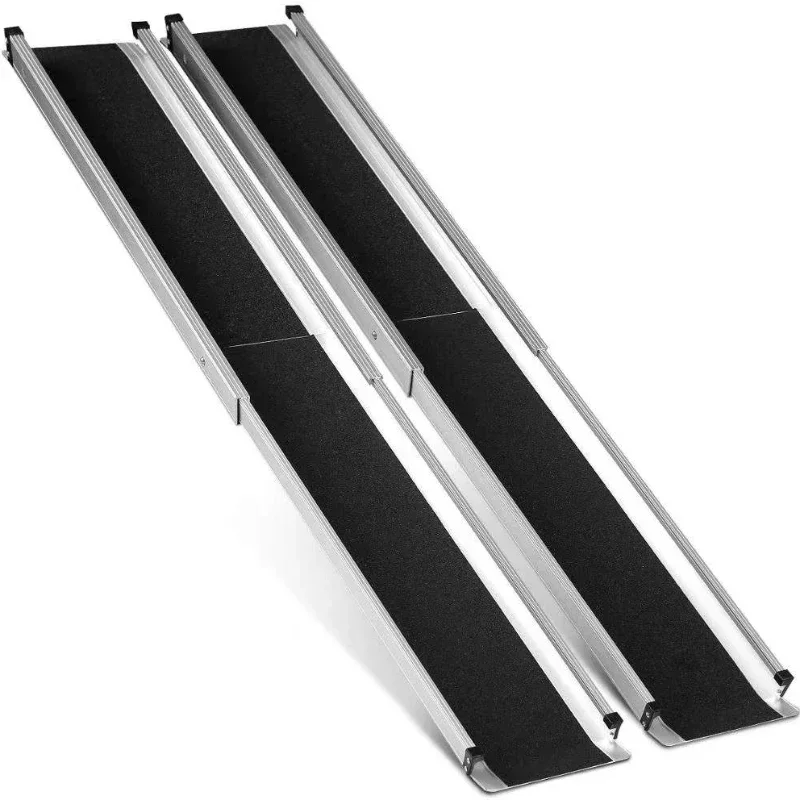 Good quality 2-8ft  telescopic ramp Aluminum lightweight folding ramp for wheelchair foldable ramp for disabled- BZ-ramp01-S