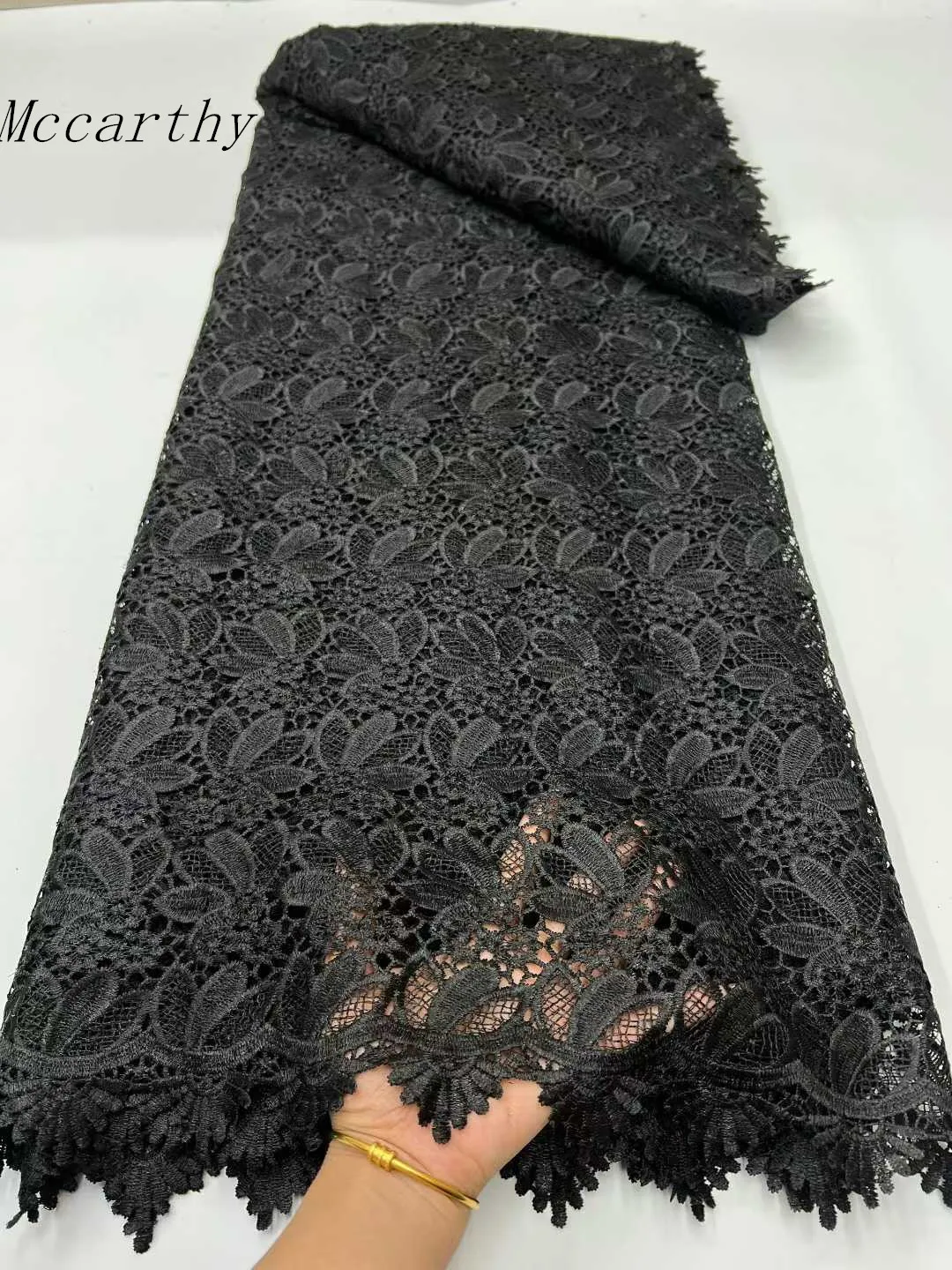 

5 ярдов нигерийский гипюровый шнур кружевная ткань 2025 Высокое качество африканская сетка молочный шелк вышивка кружевная ткань женское шитье