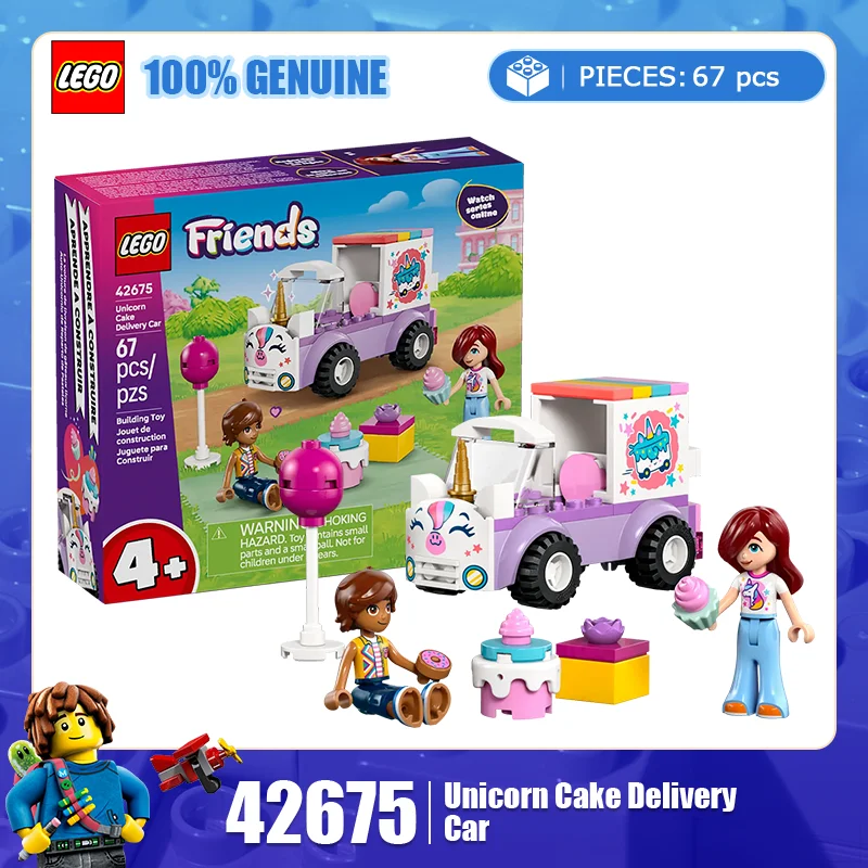 

Lego Building Blocks Friends Series 42675 Unicorn Cake Delivery Truck Children's Puzzle Building Blocks Toy Girl Gift