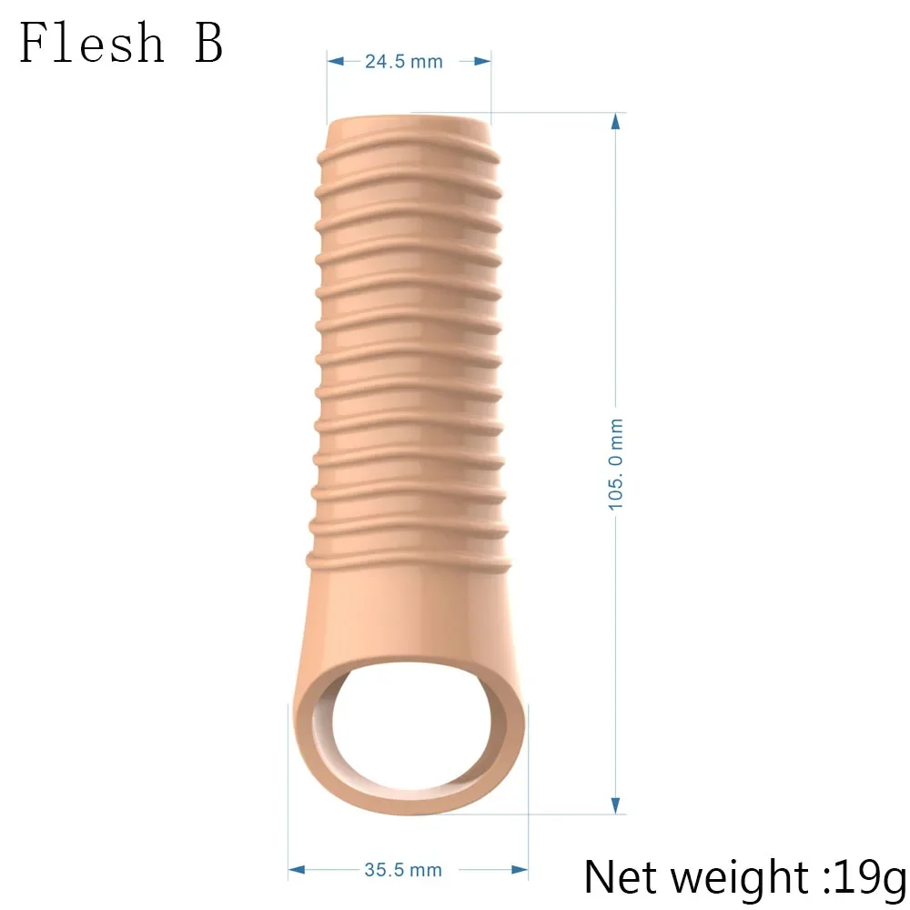 قابلة لإعادة الاستخدام القضيب موسع خواتم الديك تأخير القذف الواقي الذكري القضيب ديك كم سيليكون حشفة غطاء توسيع الجنس لعب للرجال