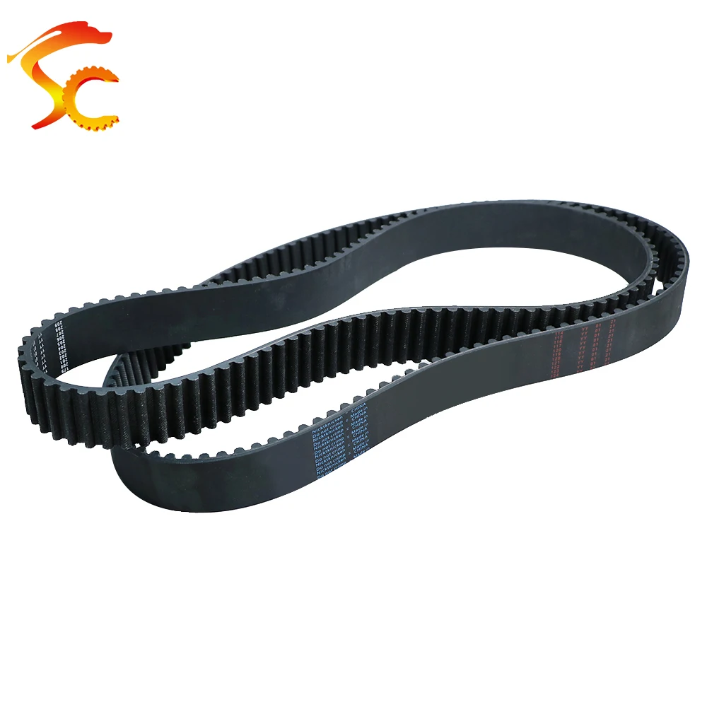 HTD 8M Rubber Timing Belt Length 888/896/904/912/920mm Width 20/25/30/40mm Circular Arc tooth 8M Synchronous Closed loop belt