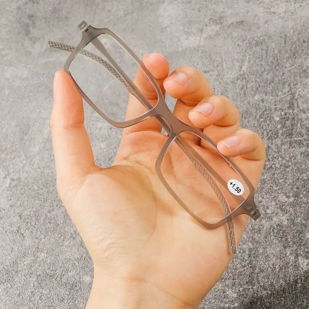 نظارات قراءة أنيقة محمولة للجنسين لحماية العين بإطار رفيع للغاية ومضادة للضوء الأزرق #3