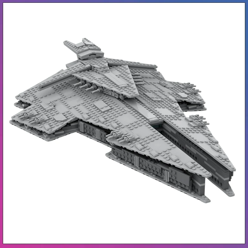 

888PCS MOC Star Battle Harrower-Class Dreadnought SpaceShip Model Building Blocks Bricks DIY Creative Assembly Toy Birthday Gift