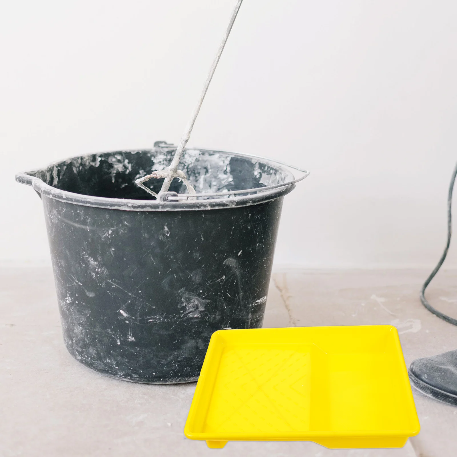 

Plastic Medium Paint Tray Roller Brush Holder Durable Mixing Tray for Painting Tools Wall Use Painting Color Trays