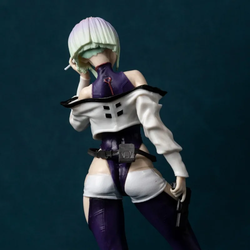 Anime game cyberpunk edgewalker Rebecca doll standing birthday gift collection doll anime model toy desktop ornaments