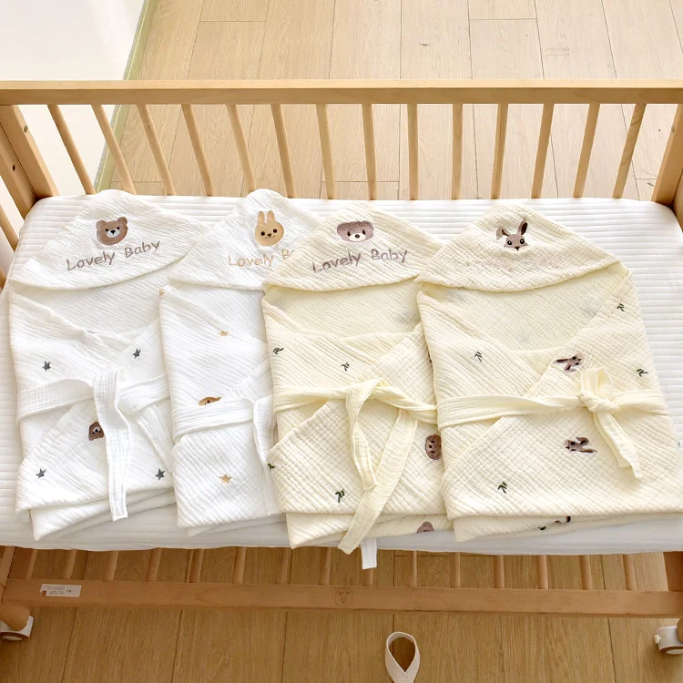 

Soft Newborn Stroller Bed Sleeping Cover Baby Blanket Cartoon Animal Toddler Infant Bedding Muslin Swaddle Wrapper