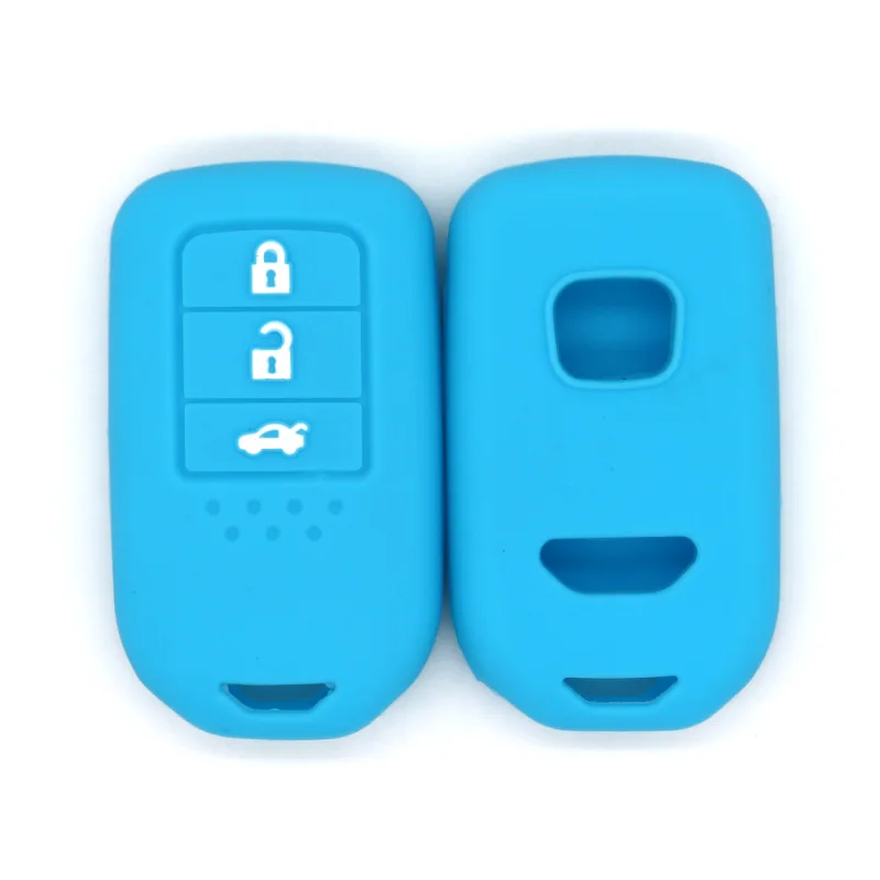 

Silicone Car Key Case for 9th Gen Honda Accord/City/XR-V - 3-Button Smart Key with One-Button Start, Protective Key Cover