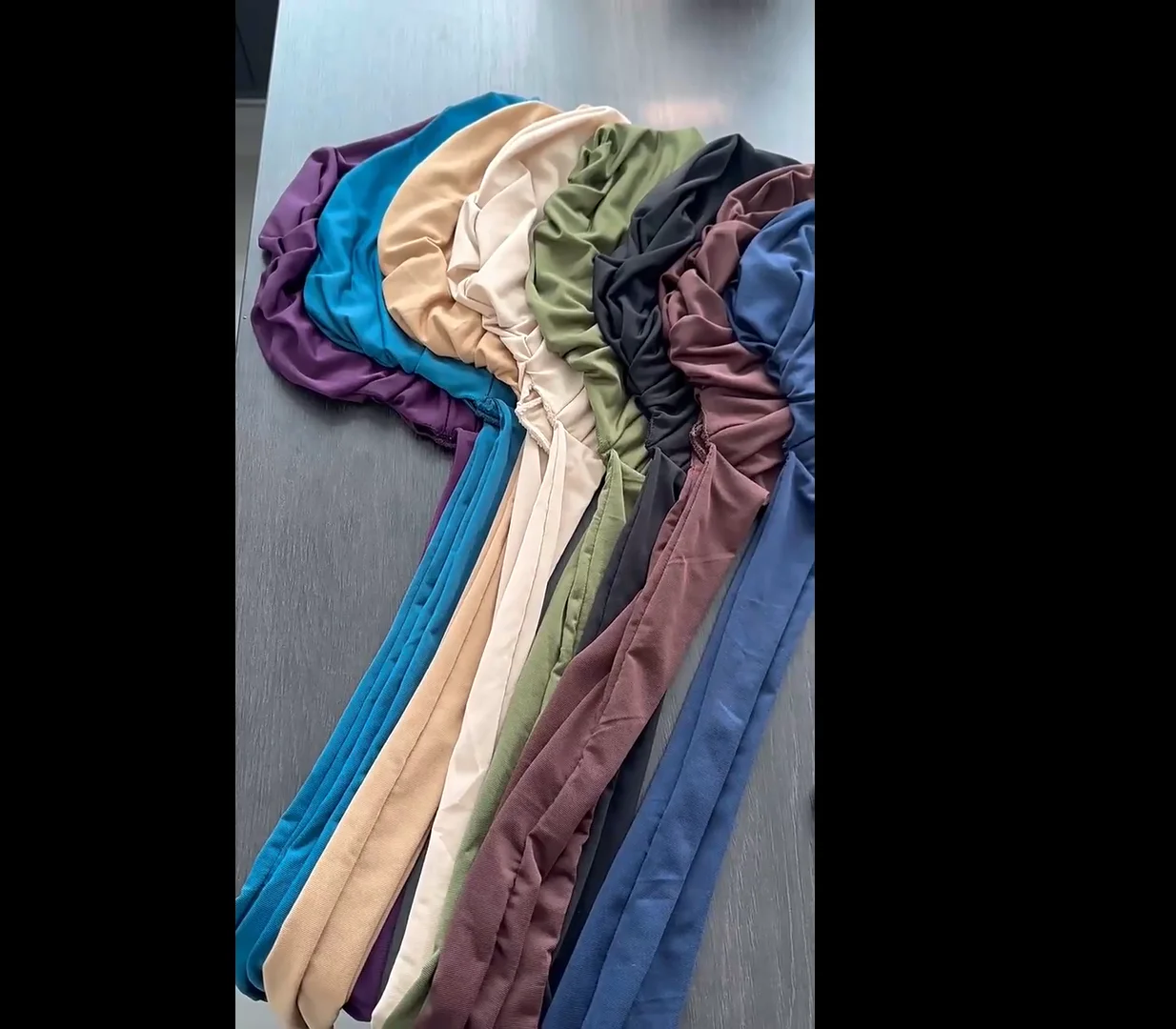 

Женский стильный предварительно завязанный тюрбан, химиотерапия, мусульманский хиджаб, внутренняя шапка, шапочки, капот, длинный хвост, платок, шляпа, повязка на голову, шапки, аксессуары