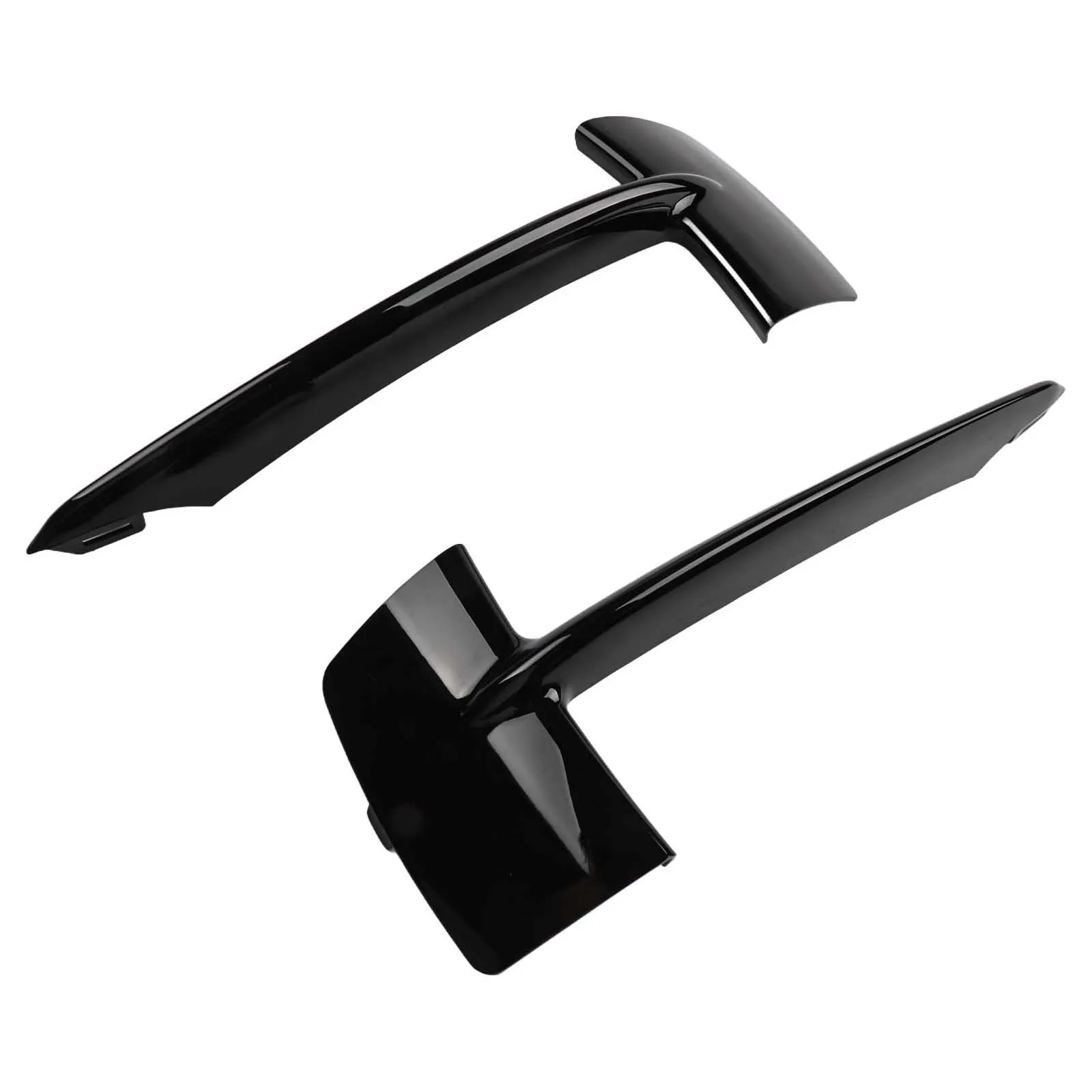 

Stylish Black Grill Cover Exterior Pure Black Finish 45*16*8 Front Bumper Cover Sleek Design Sporty Appearance