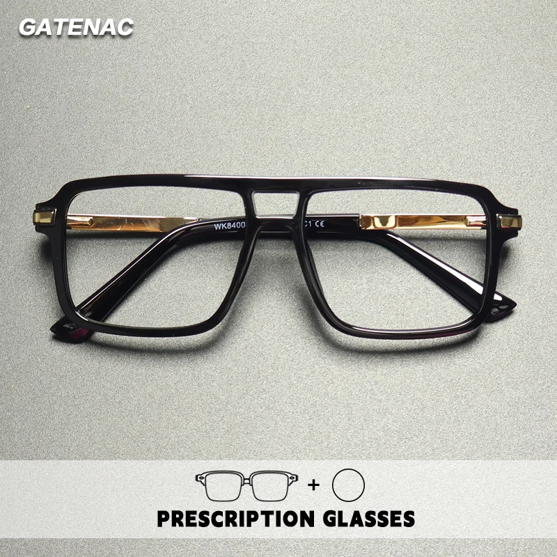 

Gatenac, высококачественные очки для чтения, мужские очки-пилот с защитой от синего света, прогрессивные очки по рецепту, фотохромные очки для близорукости