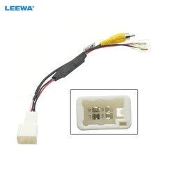 LEEWA-Adaptateur vidéo de sortie de caméra de voiture, câble de câblage pour Toyota, sortie vidéo de caméra automatique d'usine d'origine, 4 broches, # CA7616