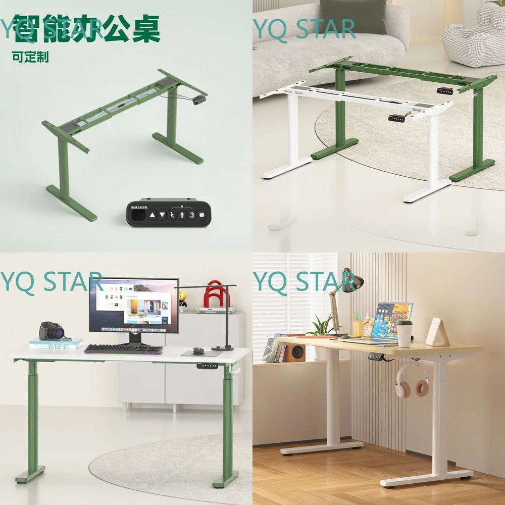 Electric Height Adjustable Standing Desk for Home Office Workstation Ergonomic Computer Desk with Motorized Lift Mechanism