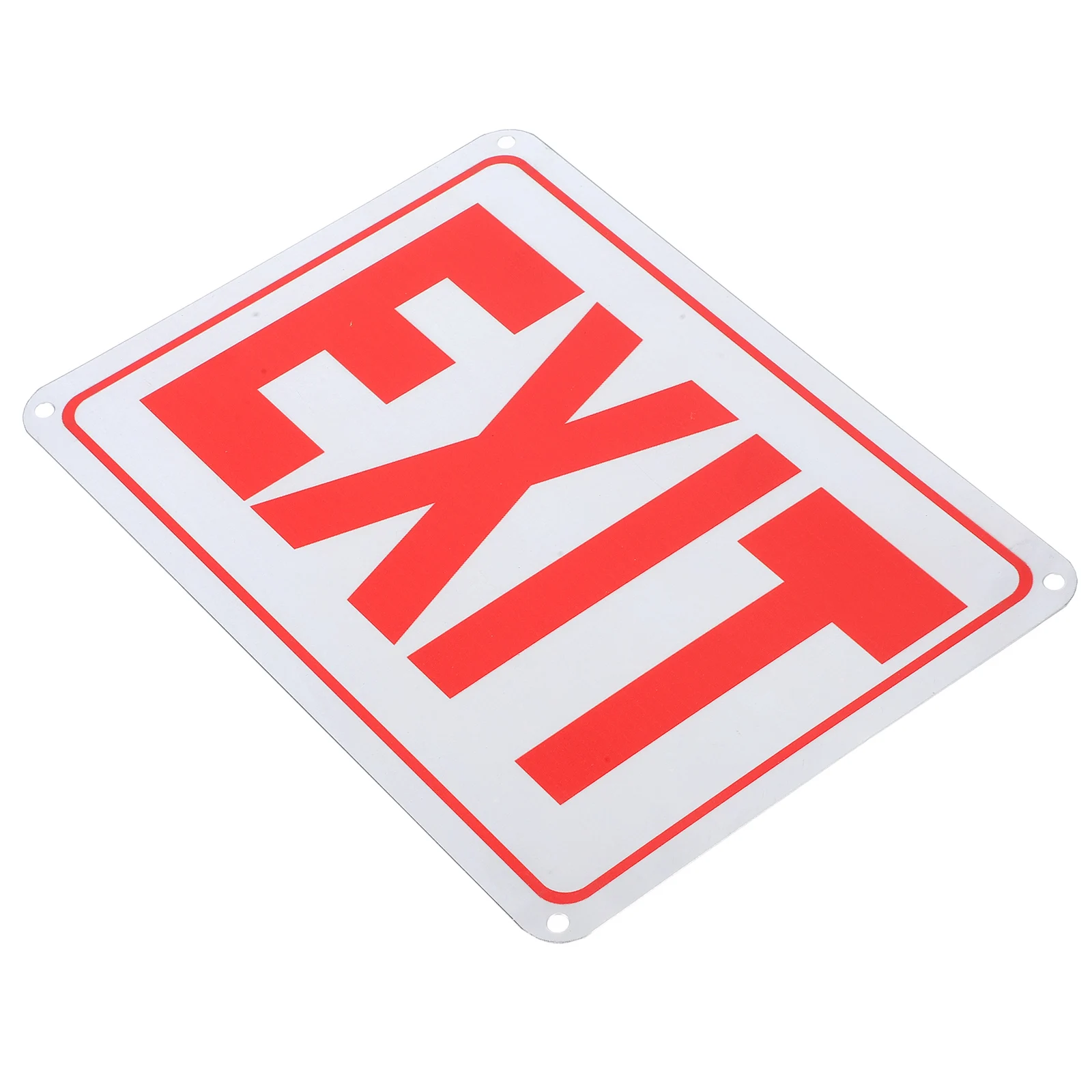 

Anti Rust Aluminum Exit Sign 25x18cm Red Reflective Safety Indicator Direction Wall Sign for Public Places Weather Resistant