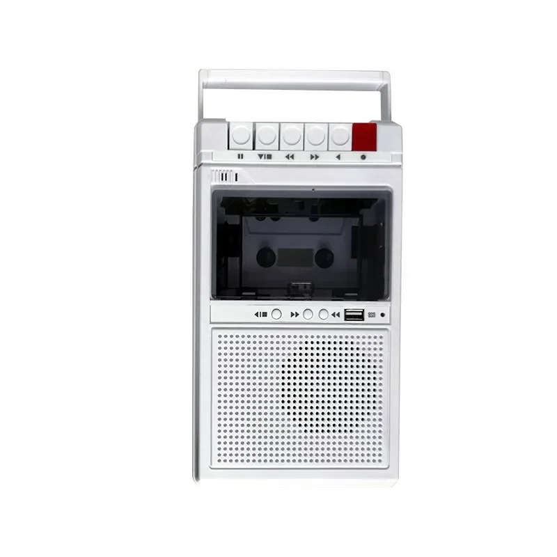 Portable retro external recorder, tape player, bluetooth TF card, U disk player, transcription cassette machine, repeater