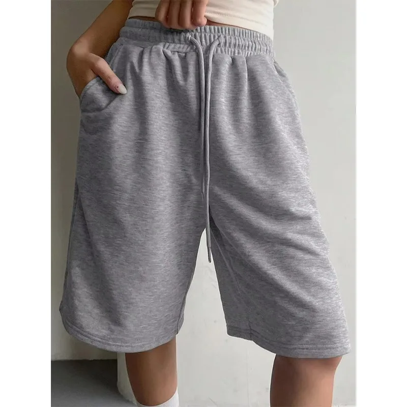 Nuovi pantaloncini da donna Four Seasons Cotton Season Streetwear Moda Casual Pantaloncini larghi con lacci Pantaloni larghi versatili