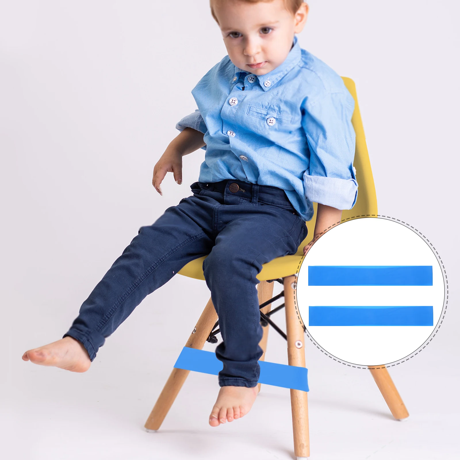 10pcs Elastic Table Chair Straps Colored Child Fidget Bands Classroom Bouncy Multi Use Writing Accessories