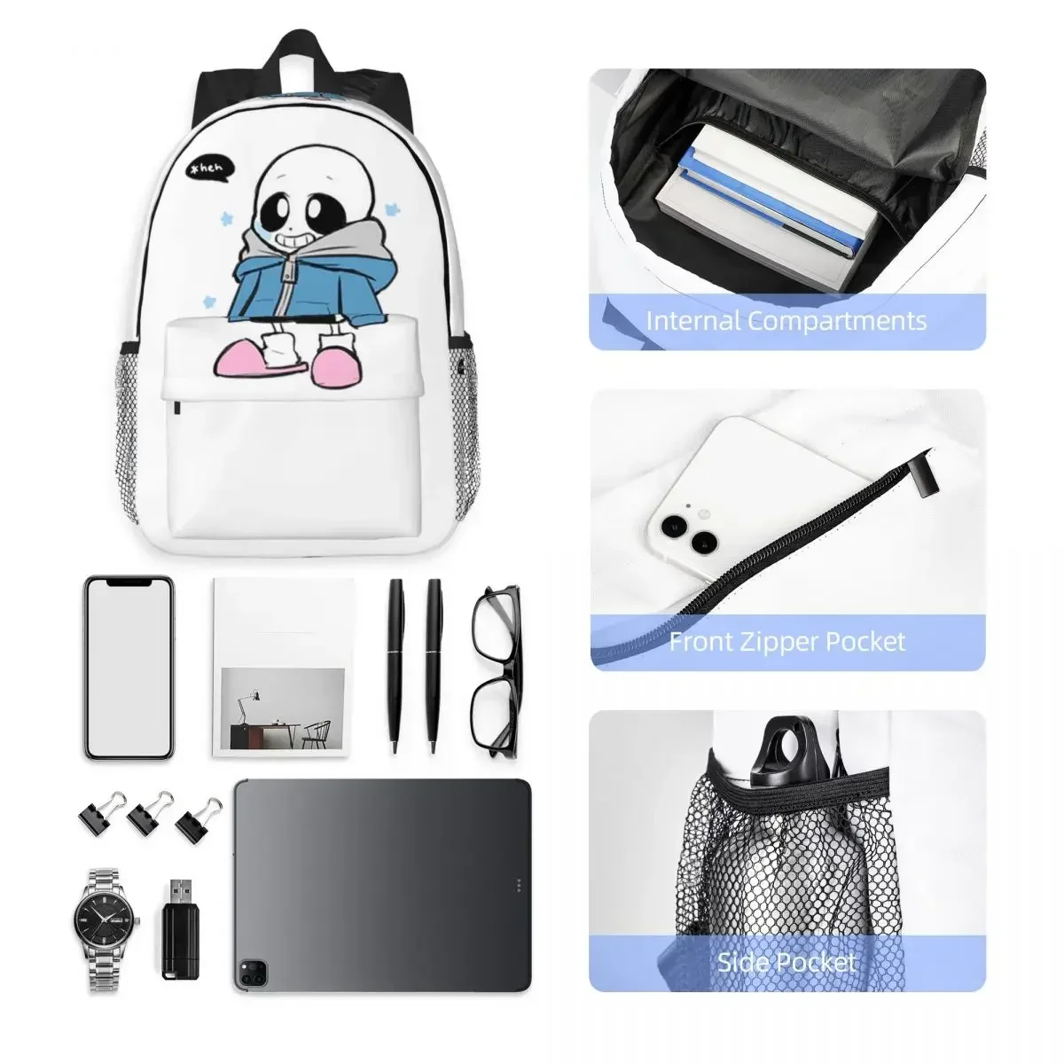 Mochila Anime Undertale Game Sans, gran oferta, mochila de gran capacidad para niños y niñas, mochilas de hombro para hombres, mujeres, niños, bolso escolar