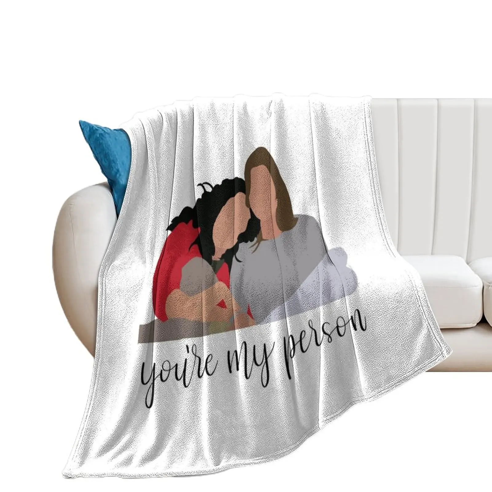 

you're my person Throw Blanket Luxury Thicken Decorative Sofas for babies Blankets