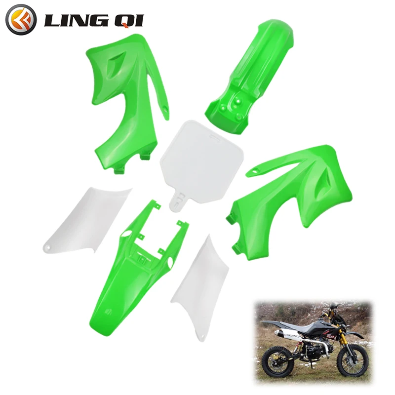 LING QI motocykl plastikowa pokrywa zestawy owiewek błotnik błotniki dla Apollo Orion pitbike Motocross 110 125 140 150 200CC