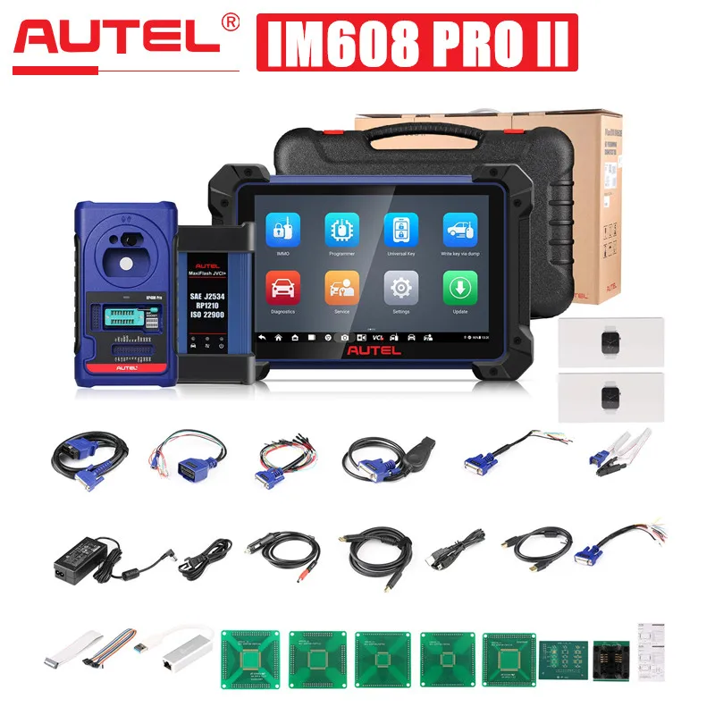 Autel MaxiIM IM608 PRO II (IM608S II/IM608 II) All-In-One Key Programming Tool Support All Key Lost Get 2pcs OTOFIX Watch