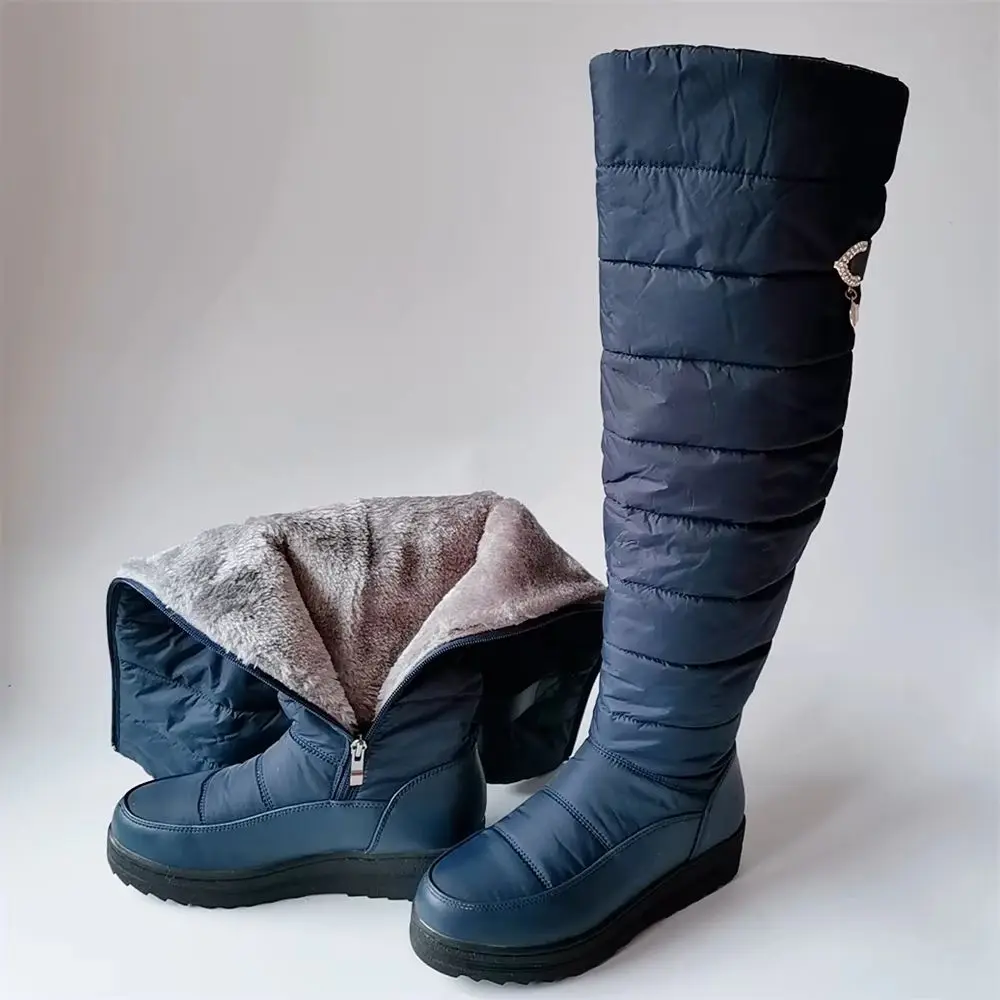 

Down Warm Plush High Snow Boots Women 2024 Winter Shoes Platform Women's Over the Knee Boots Female Fashion Fur Waterproof Shoes