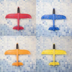 1PCS 37CM/48CM Children Hand Throw Flying Glider Planes Toys Kids Foam Aeroplane Model Children Outdoor Fun Toys