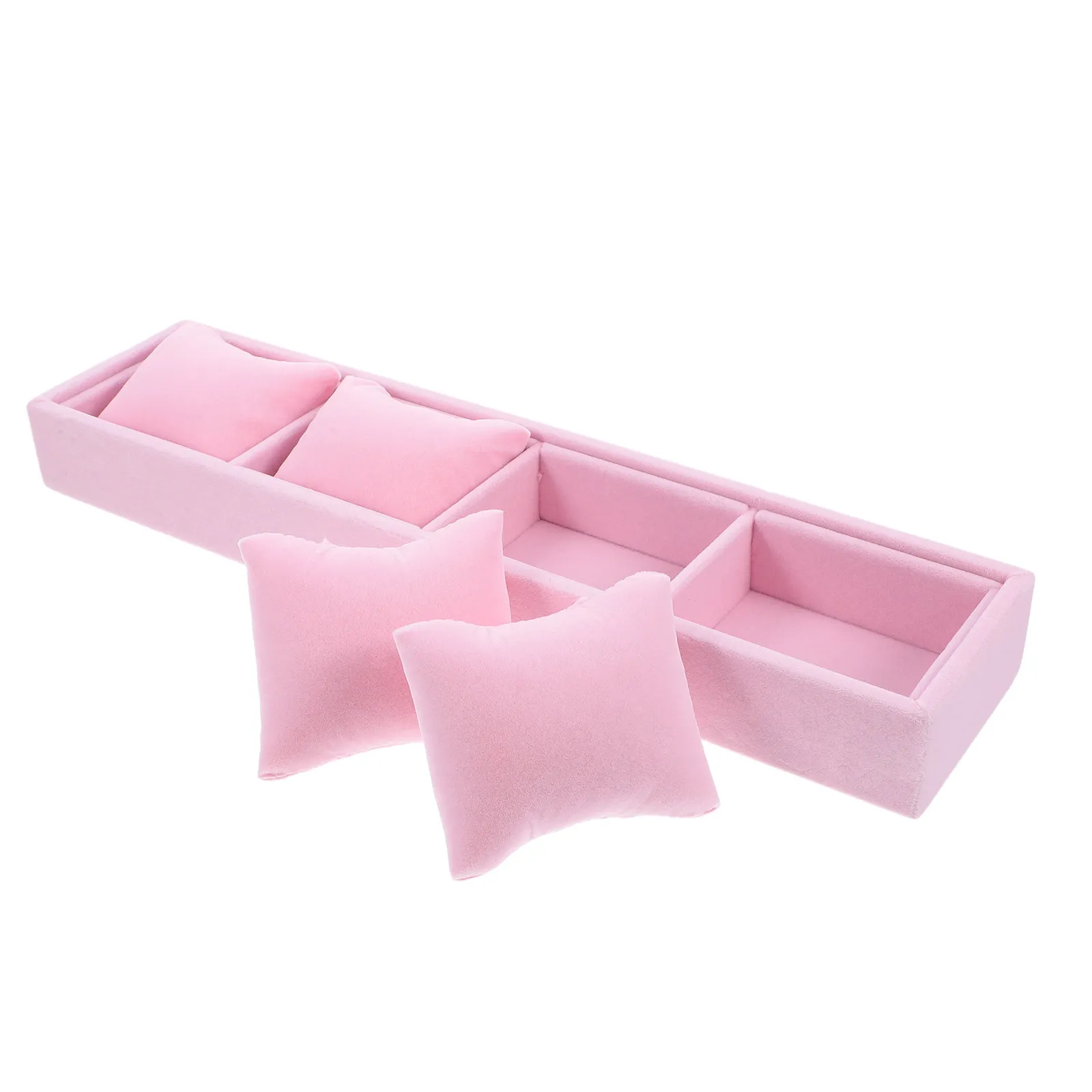 Bracelet Display Tray Watch Pillow Jewelry Organizer Box for Men Women Bangle Storage Holder Watch Showcase Tray Jewelry Storage