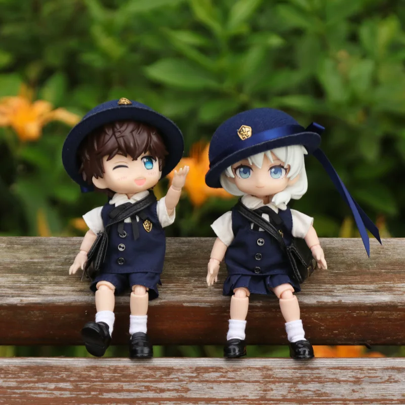 New OB11 Clothes Cute Japanese Style Kindergarten Suit Kindergarten Uniform  Molly, GSC Body, 1/12bjd Doll Clothes Toy Clothing