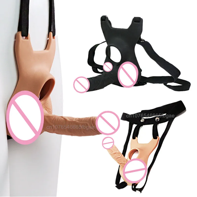 10 Frequency Double Penetration Dildo Anal Butt Plug Vibrator Wearable Harness Strap On Penis Adult Sex Toys For Men Men Couples