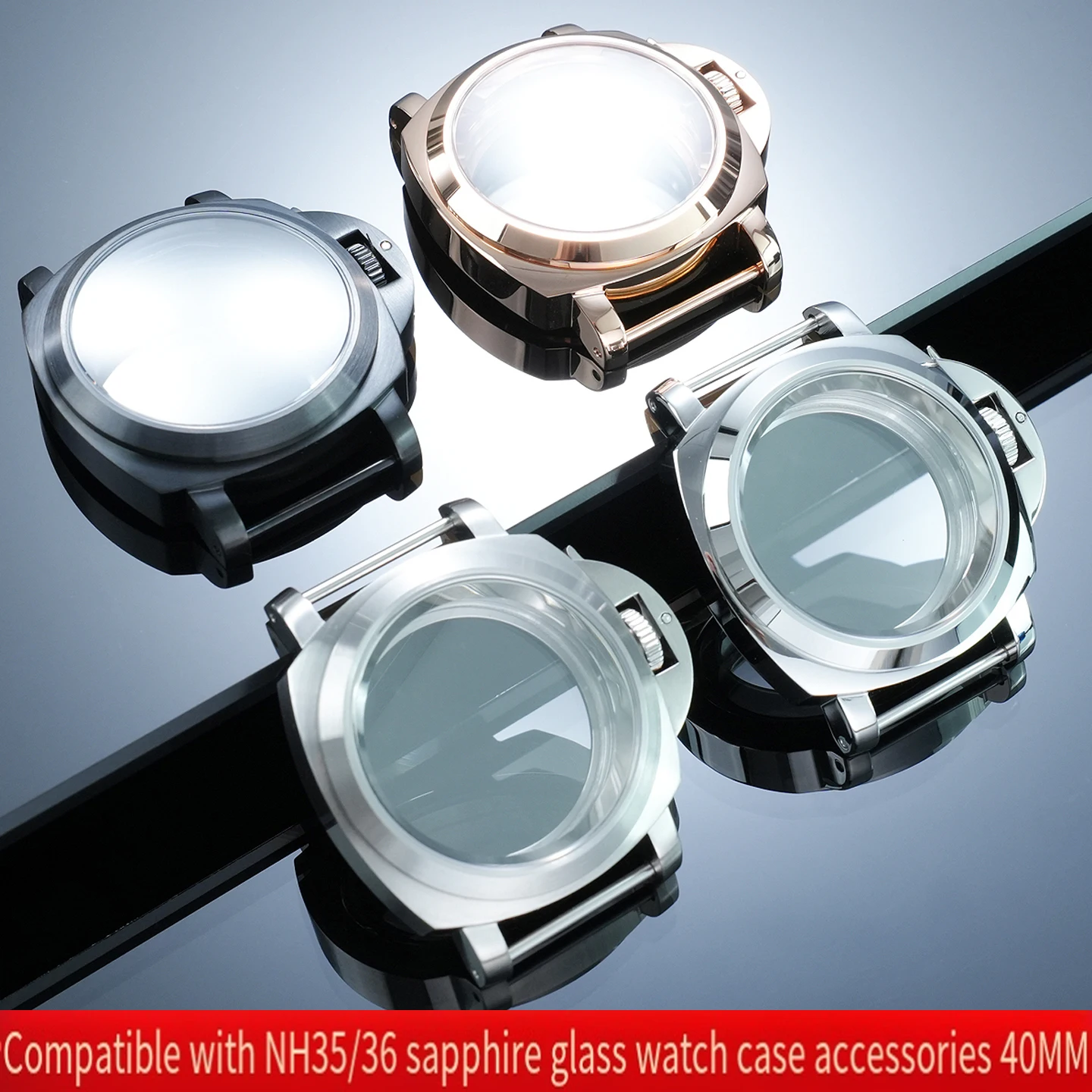 NH35/36 movement modification case for 28.5mm dial modification for Panerai watch case+tool set