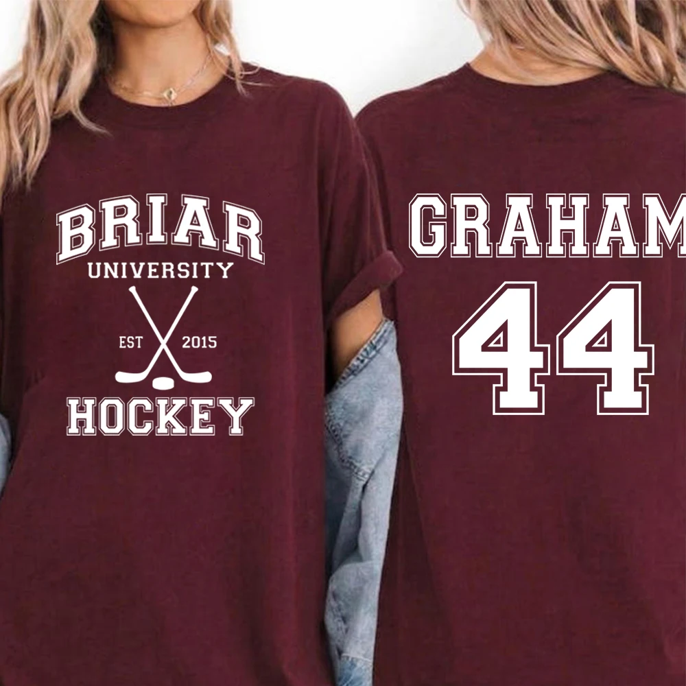 Off Campus T-shirt Graham 44 Briar University Hockey Shirt Malones Bar Tee Off Campus Romance Shirt Hockey Mom Hockey Lover Gift