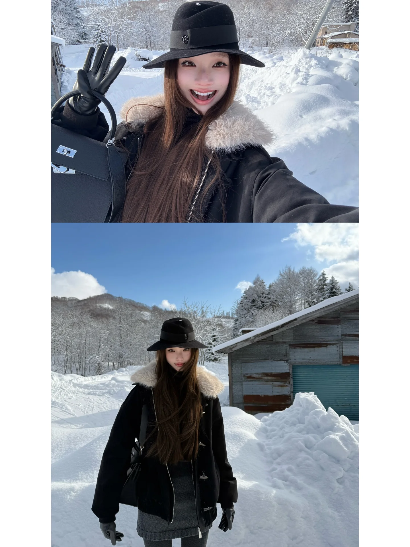 

Пуховик Yangzifan оверсайз с винтажными пуговицами из оленьего рога, со съемным меховым воротником, 90% белый пух, для женщин