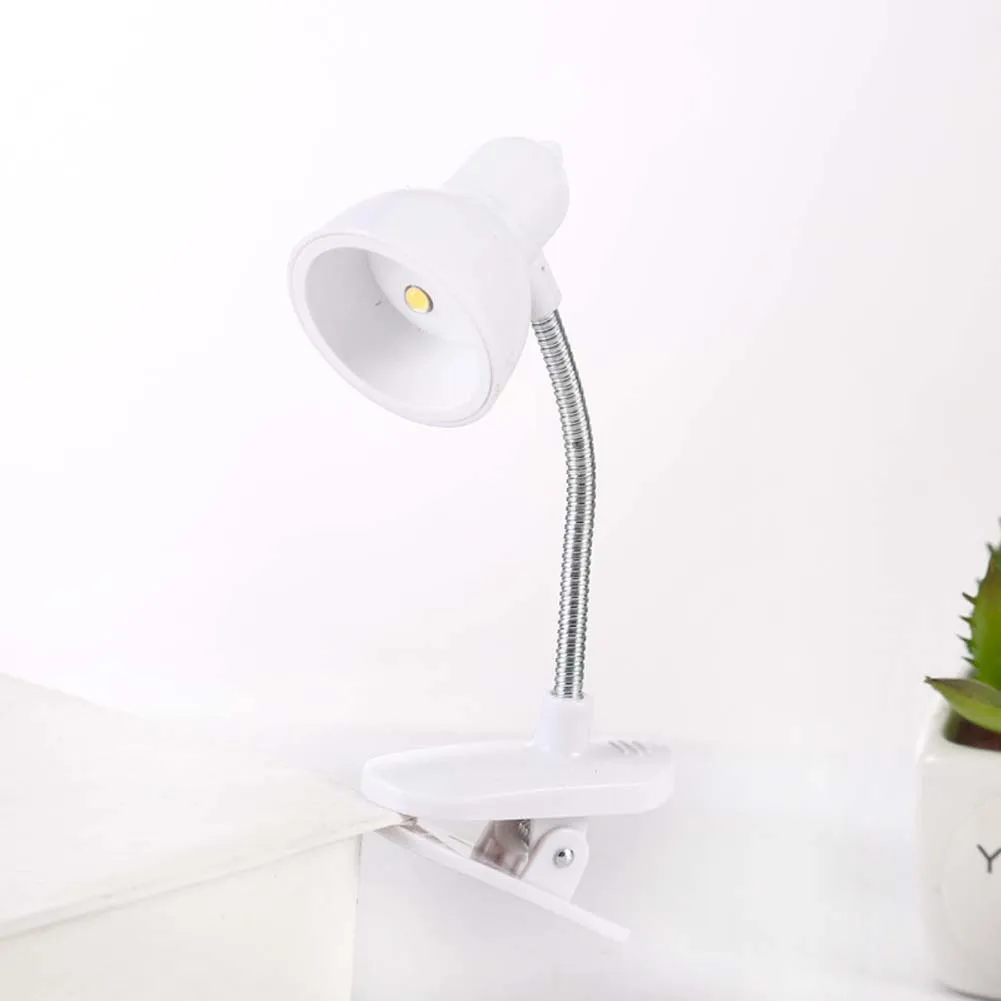 LED Book Light Reading Night Lights Cute Mini Table Lamp 360 Degree Rotatable Student Eye Protection Clip-on Reading Lamp