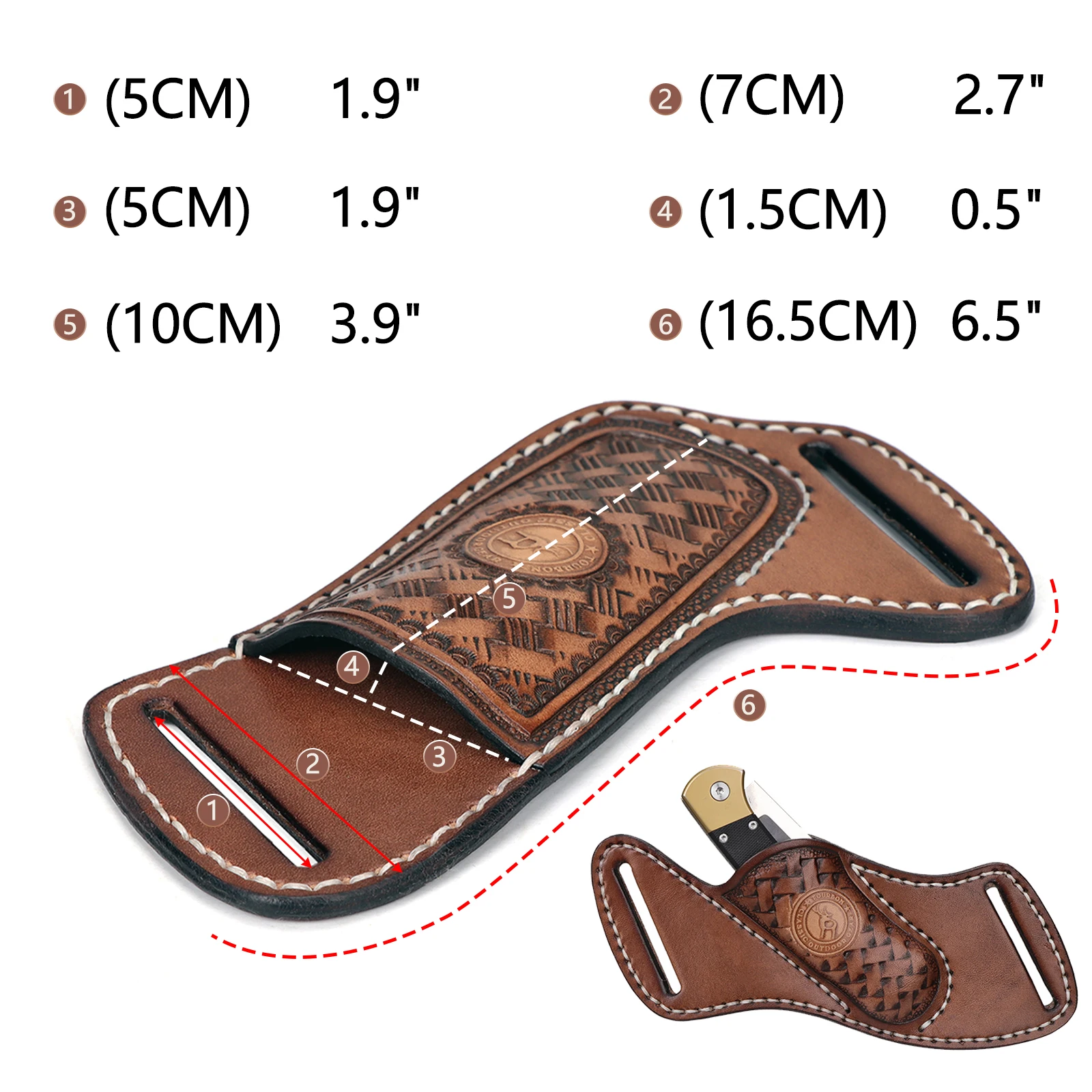 Tourbon Genuine Leather Large - Edc Carry Belt Leather 评论和价格
