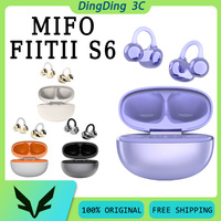 MIFO FiiTii S6 Wireless Earphone With Mic AI Noise Reduction Stereo Sound Long Battery Life Low Latency Sports Earbuds Custom