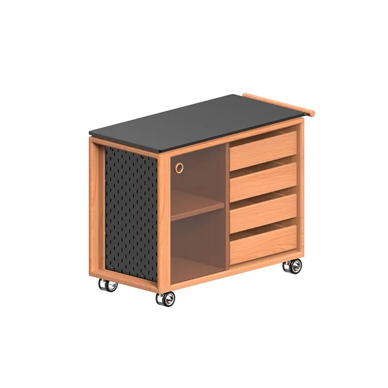 Small half coffee table, living room multi-functional lifting storage movable living room balcony casual tea table