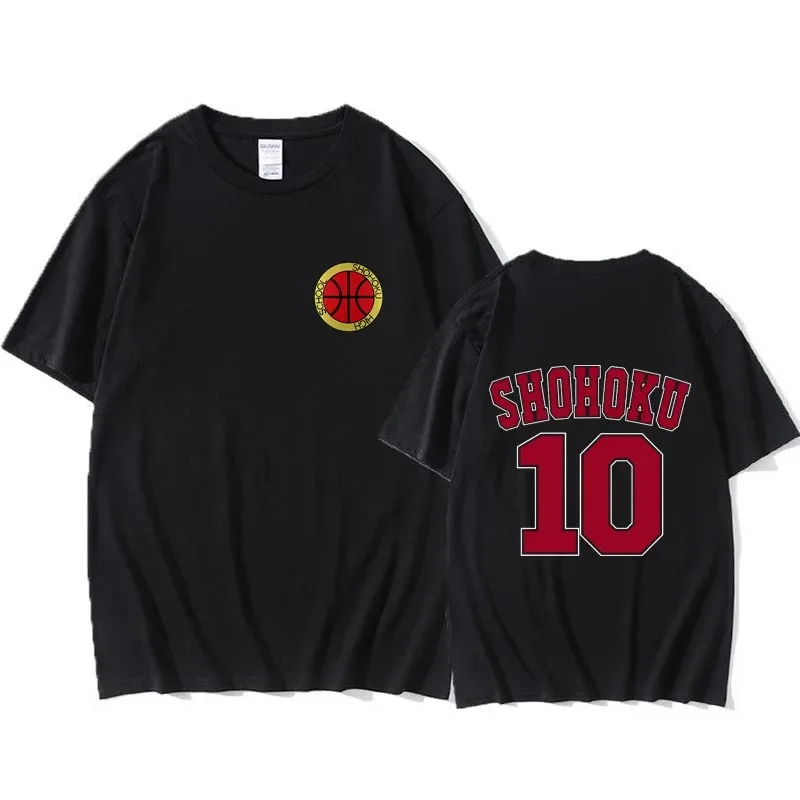 

2025 Summer Slam Dunk T-shirt Japanese Anime Harajuku Sports Short Sleeve Top Printed Casual Streetwear for Men and Women
